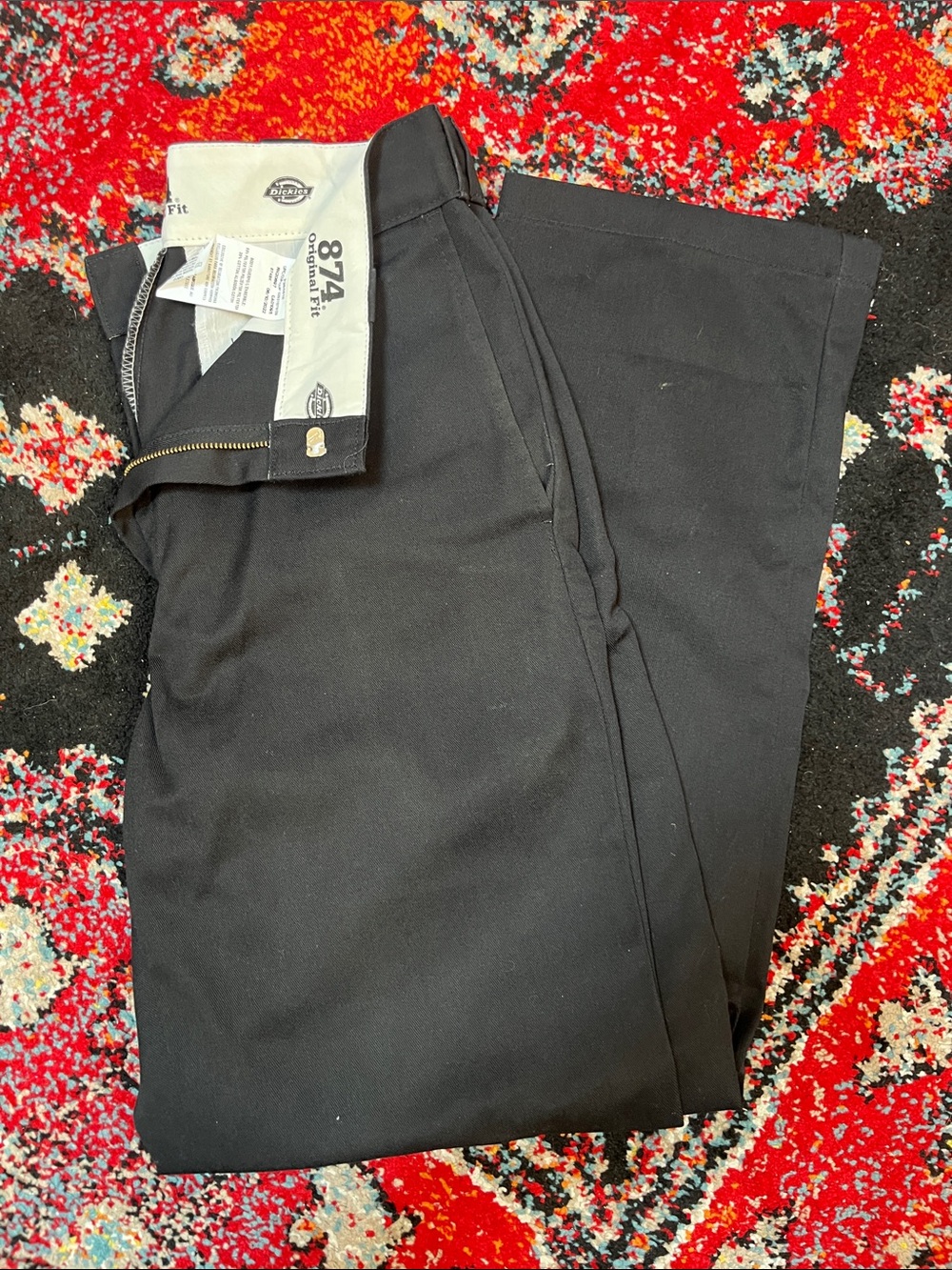 Dickies Black Men's 874 Straight Fit Chino